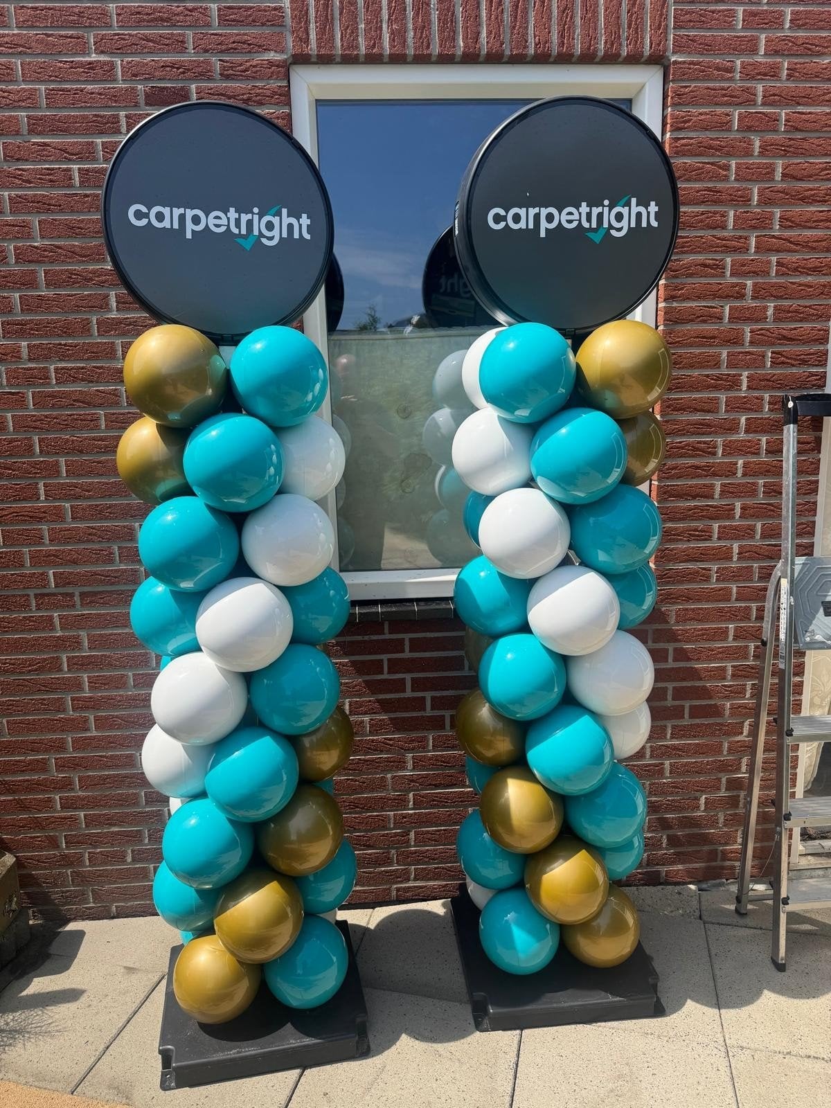 Carpetright Ballonpilaren - Feestelijke Decoratie, Ophalen, Zo goed als nieuw, Versiering, Overige