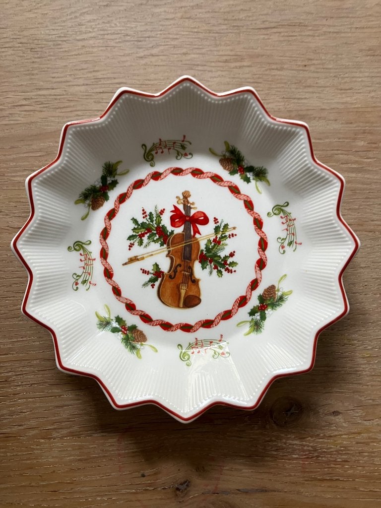 Villeroy & Boch Toy's Fantasy kerstschaal – Viool nieuwstaat, Huis en Inrichting, Villeroy & Boch, Ophalen of Verzenden, Overige stijlen