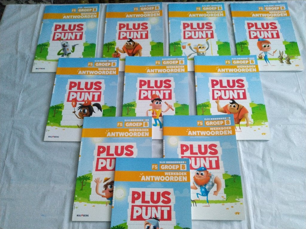 Pluspunt-Groep 8-Antwoordenboek 8FS Blok 1 t/m 10 voor €40,-, Boeken, Ophalen of Verzenden, Nieuw, Overige niveaus, Overige vakken