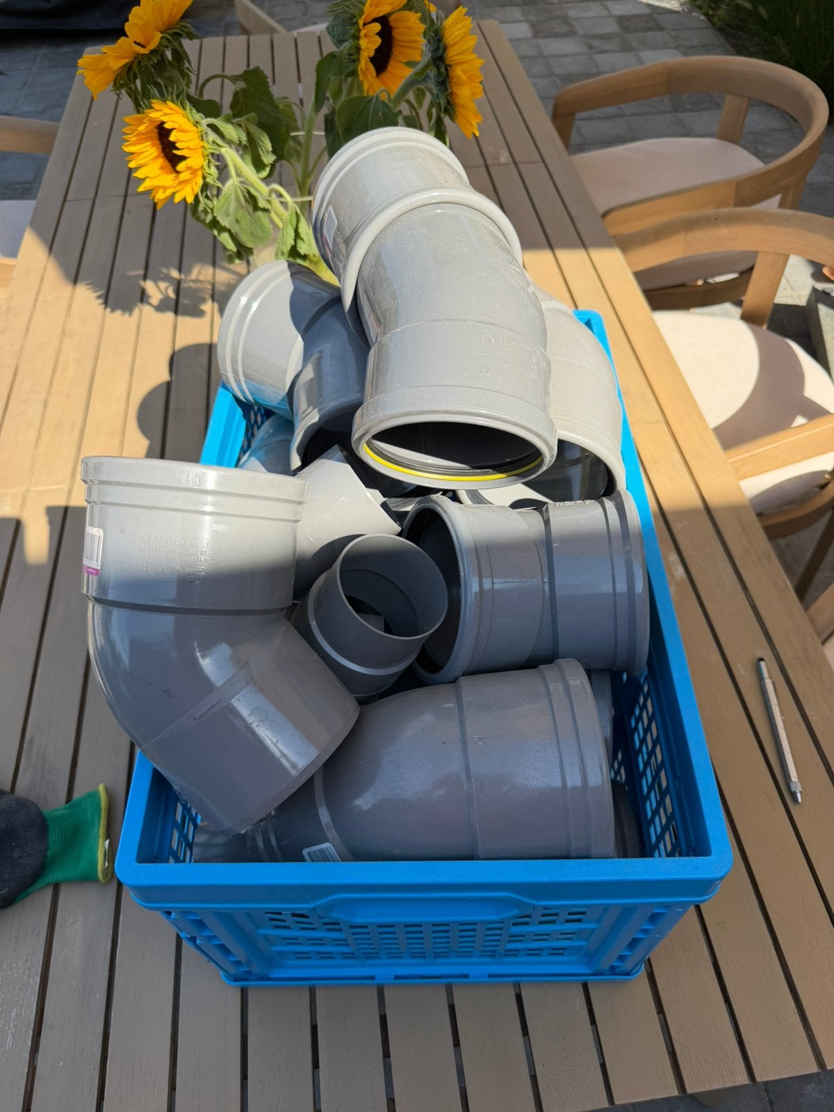 Riolering: PVC moffen, bochten en koppelstukken, Bochten, Pvc, Nieuw, Ophalen of Verzenden
