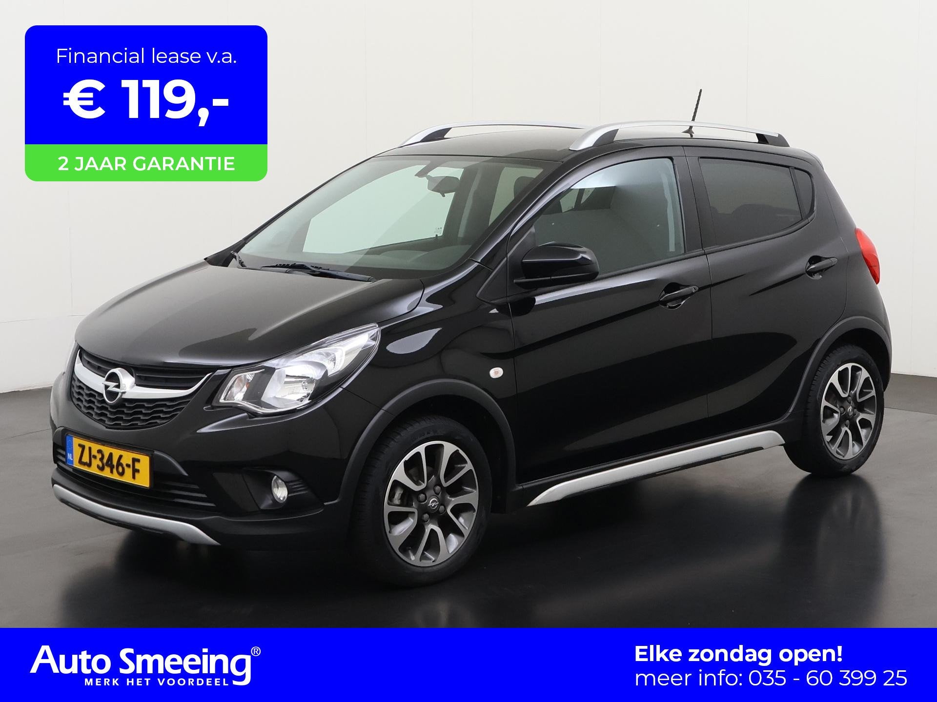 Opel KARL 1.0 Rocks Online Edition | Carplay | Parkeersensor, Auto's, Voorwielaandrijving, Stof, Gebruikt, Zwart