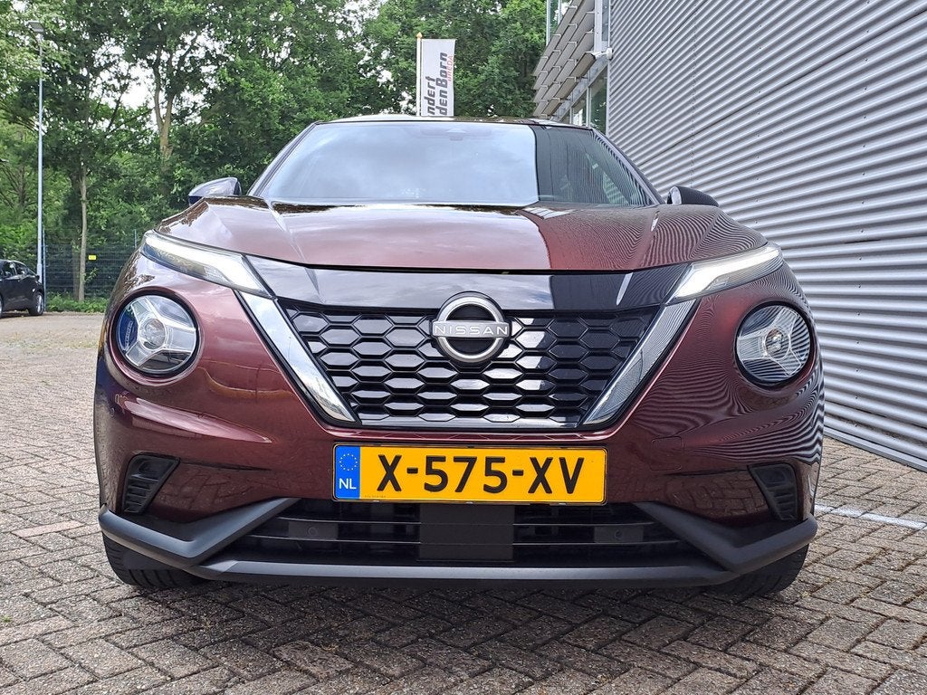 Nissan Juke 1.6 Hybrid N-Connecta | Automaat | Camera | Crui, Auto's, Nissan, 12 maanden, 1300 kg, Gebruikt, Leder en Stof