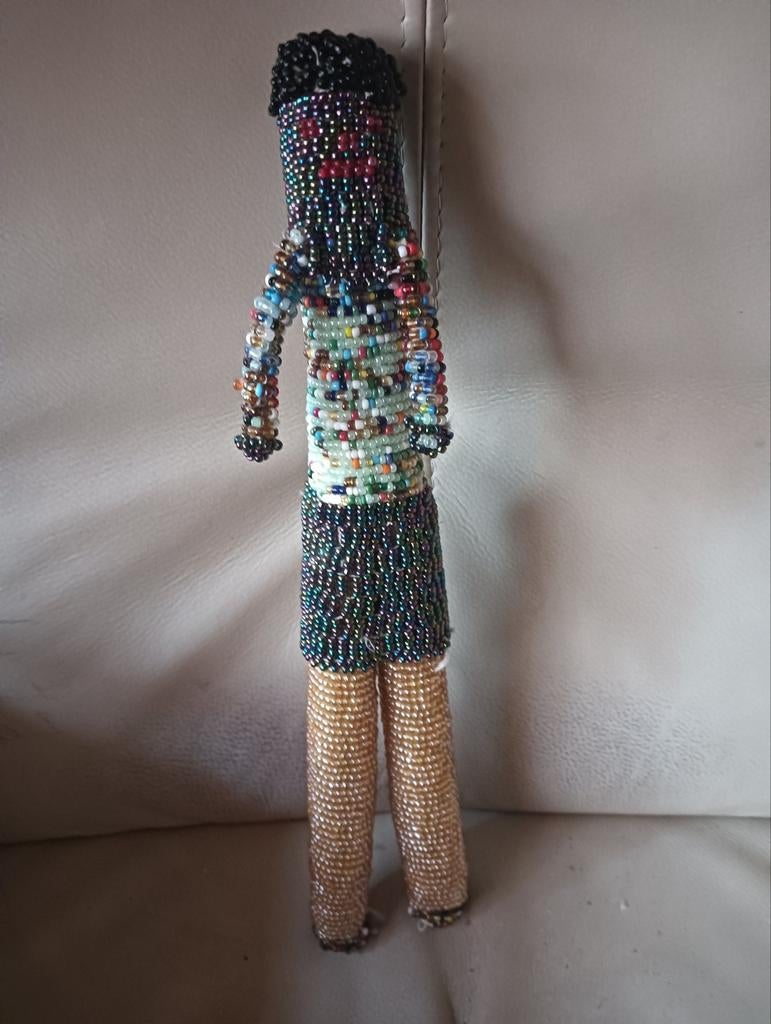 Voodoo Kralen Pop - Uniek Handgemaakt Decoratiestuk, Verzamelen, Ophalen of Verzenden