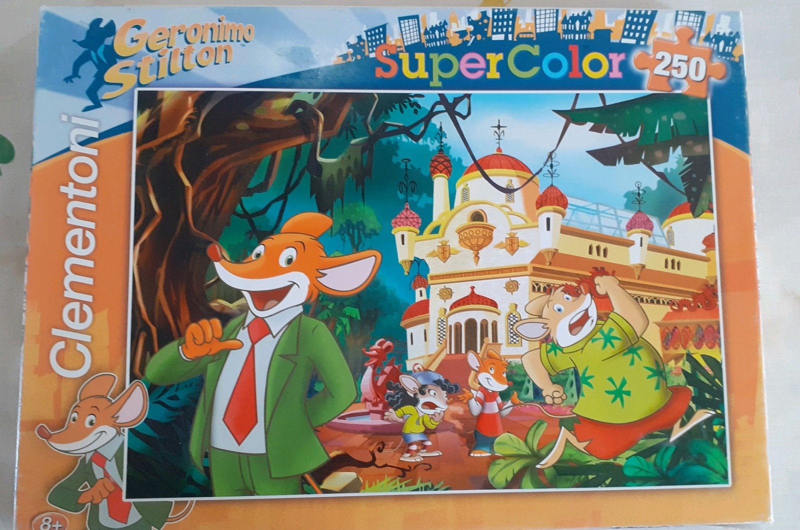 Clementoni Geronimo Stilton SuperColor Legpuzzel 250 stukjes, Ophalen of Verzenden, Meer dan 50 stukjes, Gebruikt, 6 jaar of ouder
