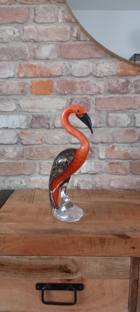 Murano Glas:Grote 30cm Kraanvogel Beeld♥️SALE VERKOOP♥️, Verzamelen, Beelden en Beeldjes, Ophalen of Verzenden, Nieuw, Dier