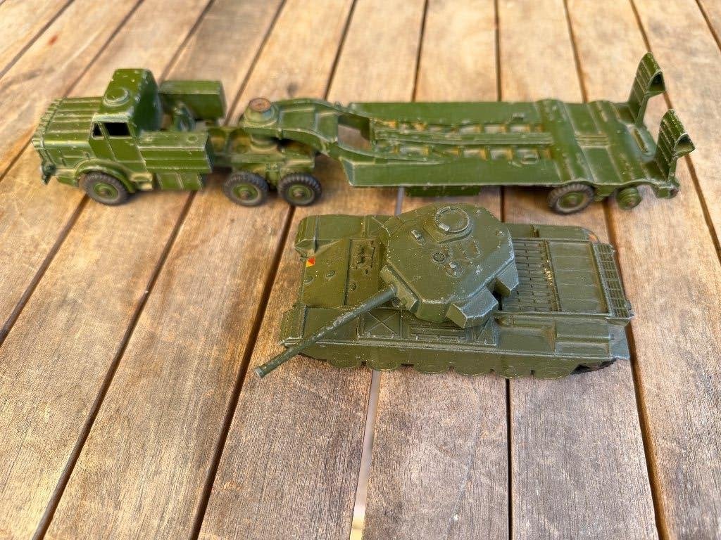 Dinkey Toy Tank Transporter en Centurion Tank, Ophalen of Verzenden, Gebruikt, Overige typen