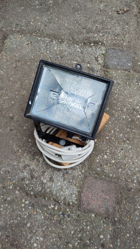 halogeen bouwlamp, Doe-het-zelf en Verbouw, Ophalen, Gebruikt, 500 watt of meer, Lamp met armatuur