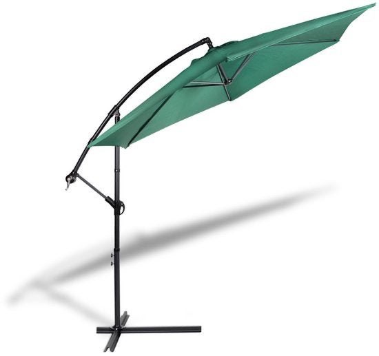 Nieuwe Zweefparasol Groen 3 Meter Doorsnee, Ophalen, Zweefparasol, Nieuw, ?