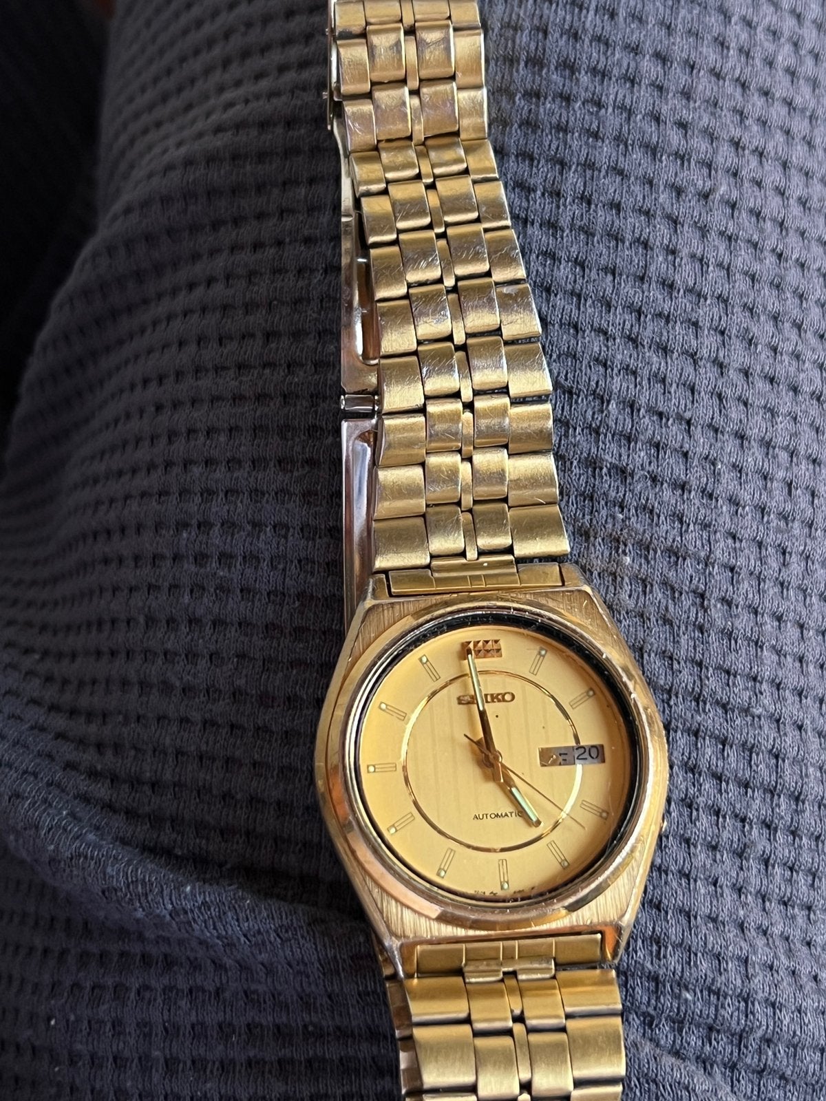 Vintage Seiko 5 Automatic  Herenhorloge Dag/Datum, Sieraden, Tassen en Uiterlijk, Horloges | Heren, Ophalen of Verzenden, Gebruikt