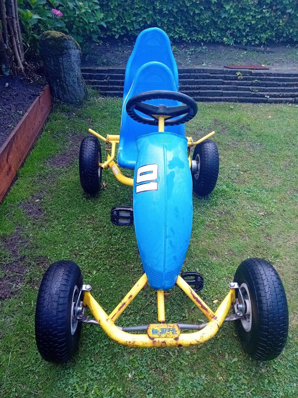 BERG Skelter met Duozit - Geel/Blauw, Kinderen en Baby's, Speelgoed | Buiten | Skelters, Gebruikt, Berg, Duozit, Ophalen