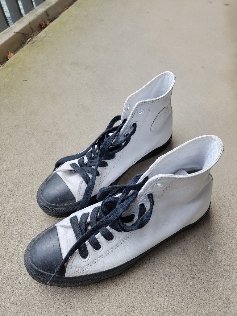 Witte en zwarte Converse - Maat EU 41, Wit, Converse, Ophalen of Verzenden, Sneakers of Gympen