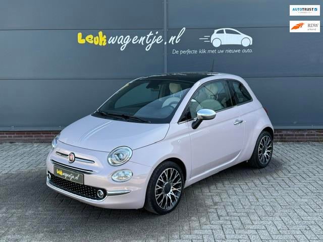 Fiat 500 1.0 Hybrid Star *carplay *climate *navi *cruise, Auto's, Voorwielaandrijving, Lichtsensor, Gebruikt, Zwart
