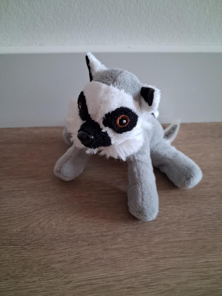 Knuffel Apenheul aap aapje maki ringstaart K9964, Ophalen of Verzenden, Zo goed als nieuw, Overige typen