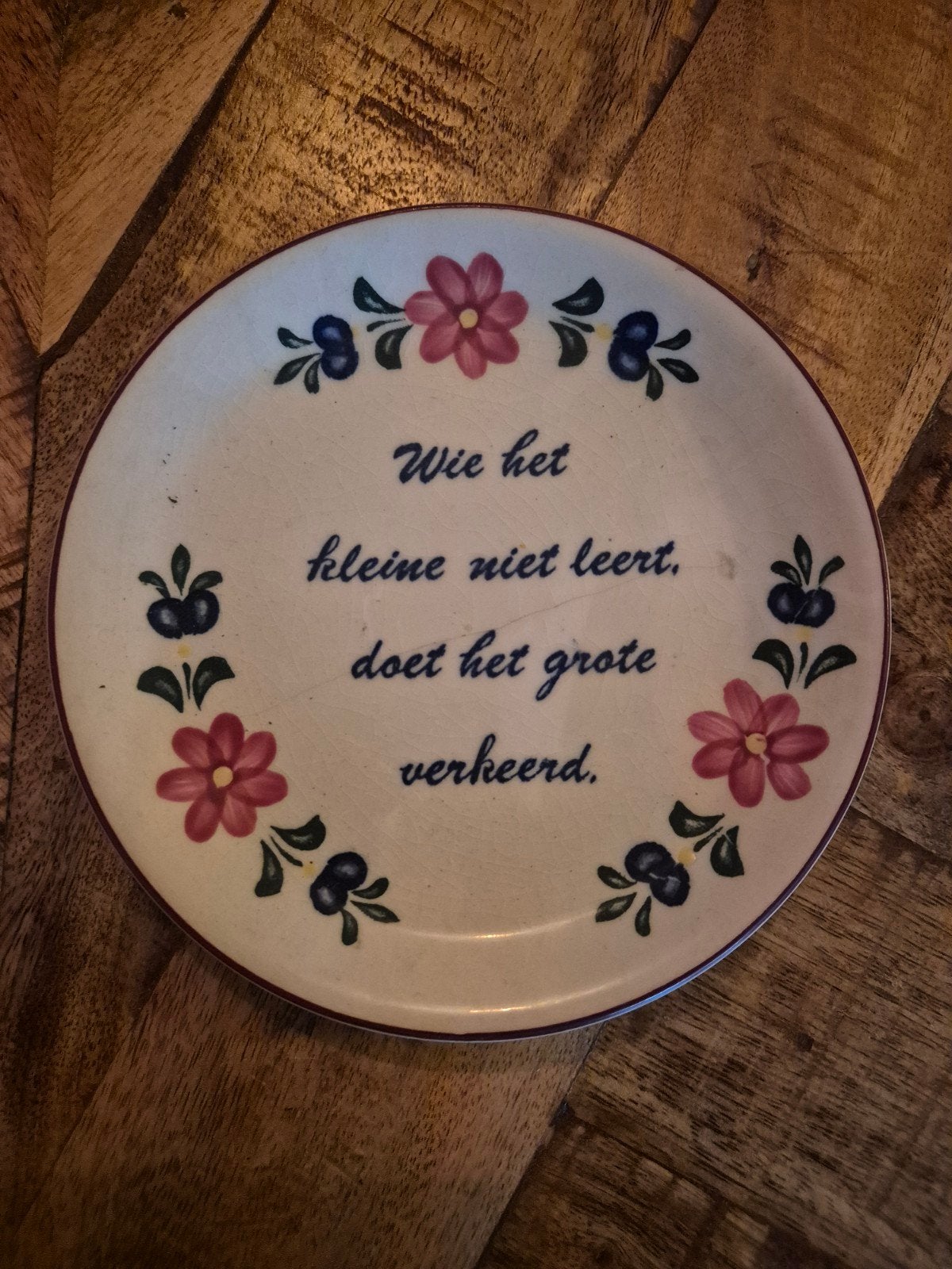 Decoratief Wandbordje - Handgeschilderd met Spreuk, Ophalen of Verzenden