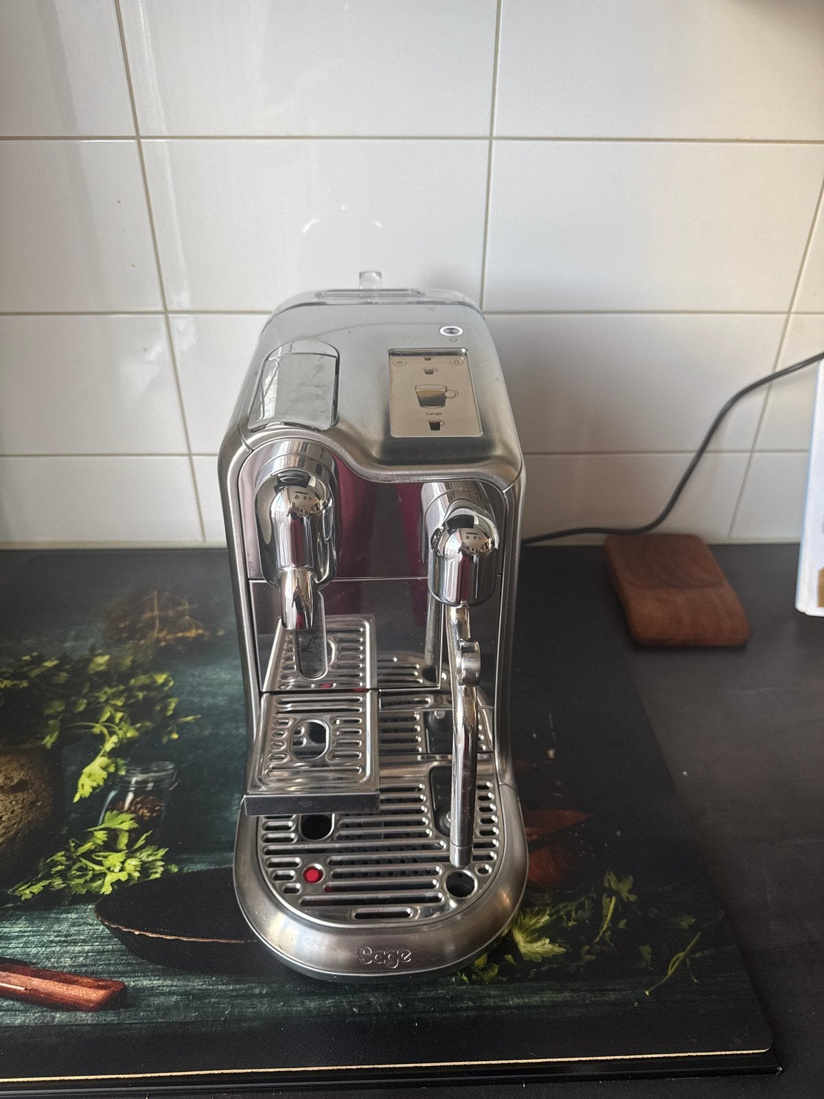 Sage Nespresso Creatista Plus - Zilver, Ophalen, Espresso apparaat, Zo goed als nieuw, 2 tot 4 kopjes