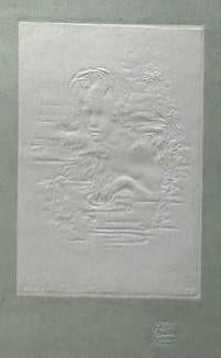 Alexandre Charpentier blinddruk "Zeemeermin", uitg. Studio, Antiek en Kunst, Ophalen