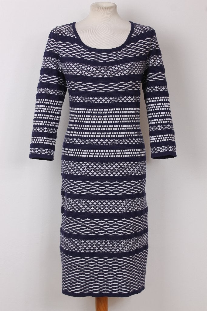 Herfst! Jurk CLAUDIA STRÄTER maat 42, Blauw, Maat 42/44 (L), Ophalen of Verzenden, Zo goed als nieuw