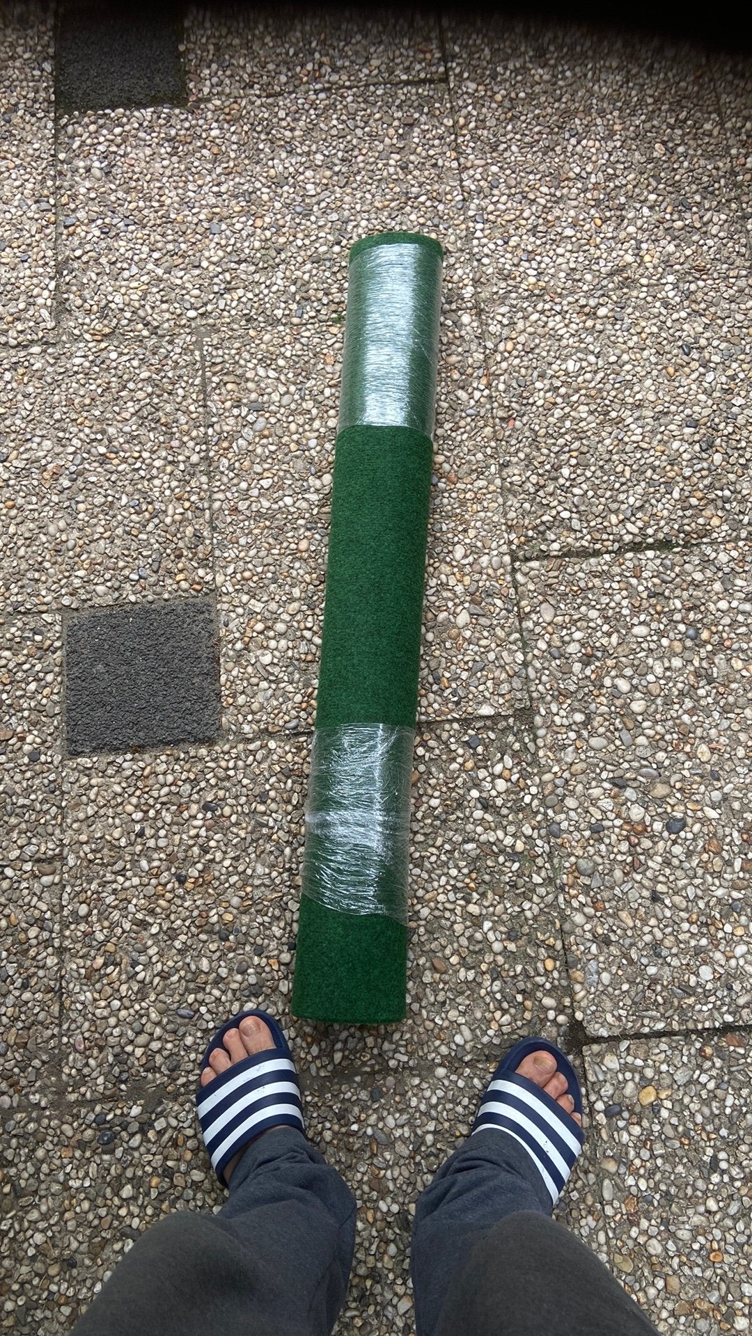Grastapijt een keer gebruikt, Overige materialen, 30 cm of meer, 50 tot 150 cm, Ophalen of Verzenden