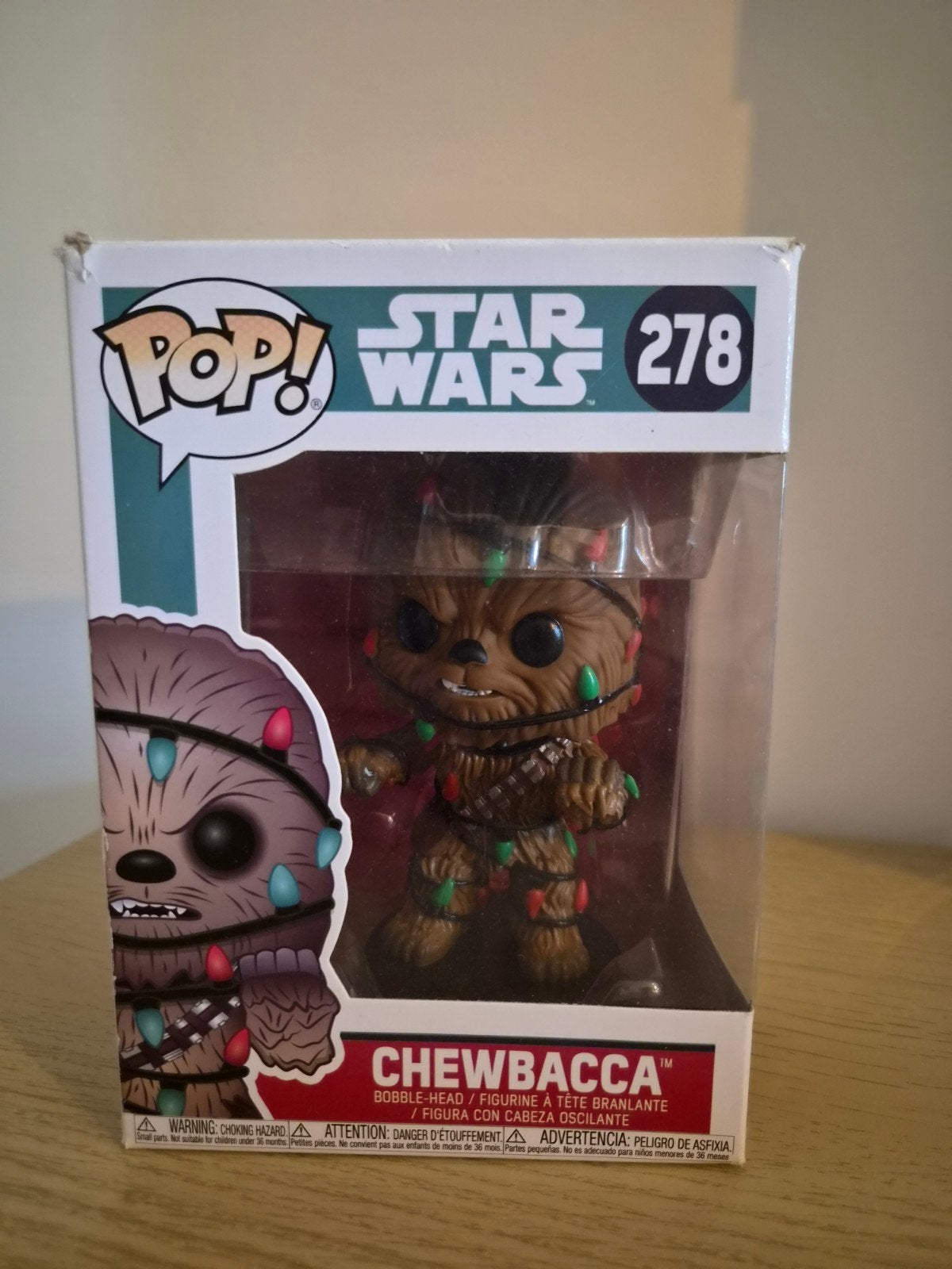 Funko Pop! Star Wars Chewbacca Kersteditie #278, Ophalen of Verzenden, Zo goed als nieuw, Actiefiguurtje