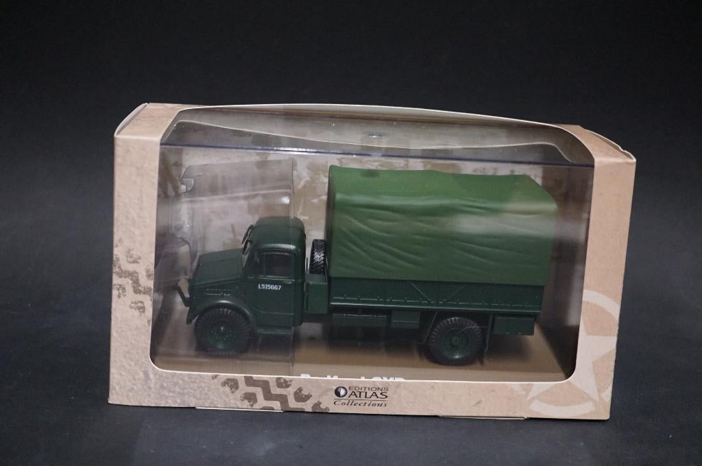 Atlas Bedford army truck - 1/43 - TOP, Ophalen of Verzenden, Zo goed als nieuw, Bus of Vrachtwagen, Overige merken