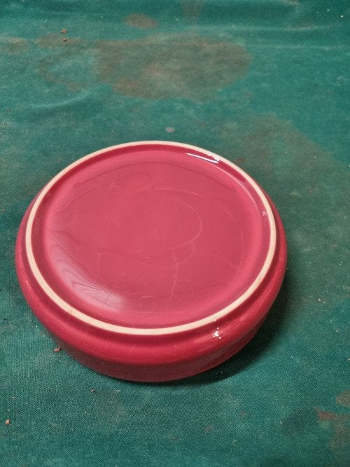 asbak bordeaux rood rond vintage, Ophalen of Verzenden, 'T Olde Gre-j, Info@toldegrej.nl, Endepoelstraat 20f Didam