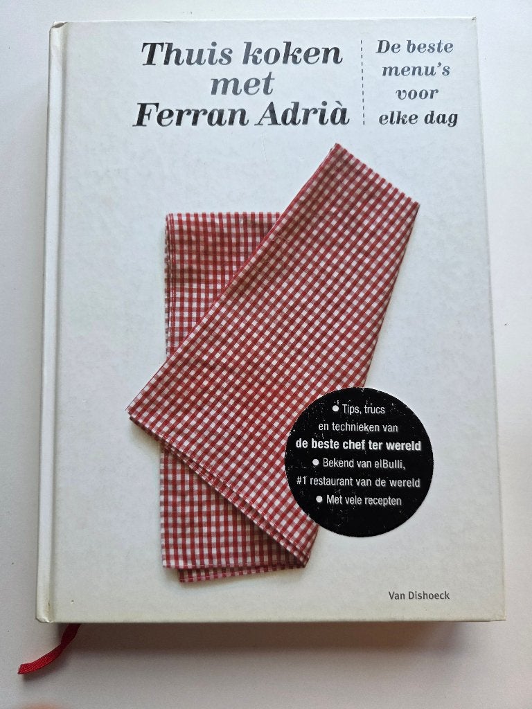 Thuis koken met Ferran Adrià  (Hardcover), Ophalen of Verzenden, Gelezen, Overige gebieden