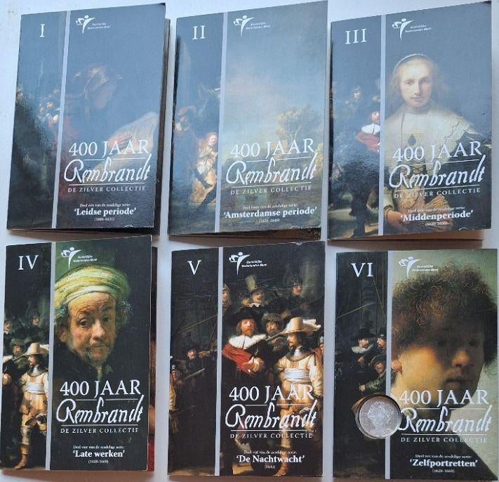 ZILVER Collectie - 400 Jaar Rembrandt - BU, Postzegels en Munten, Zilver, Overige landen, Overige waardes, Verzenden