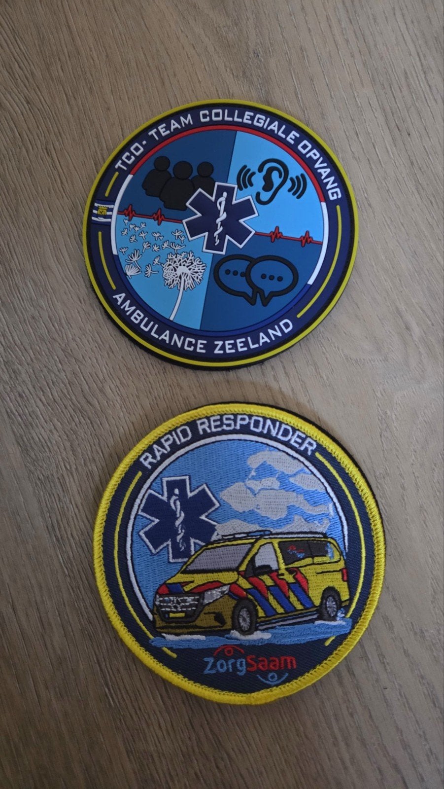 Set ambulance patches, Ophalen of Verzenden, Overige soorten, Nederland, Embleem of Badge