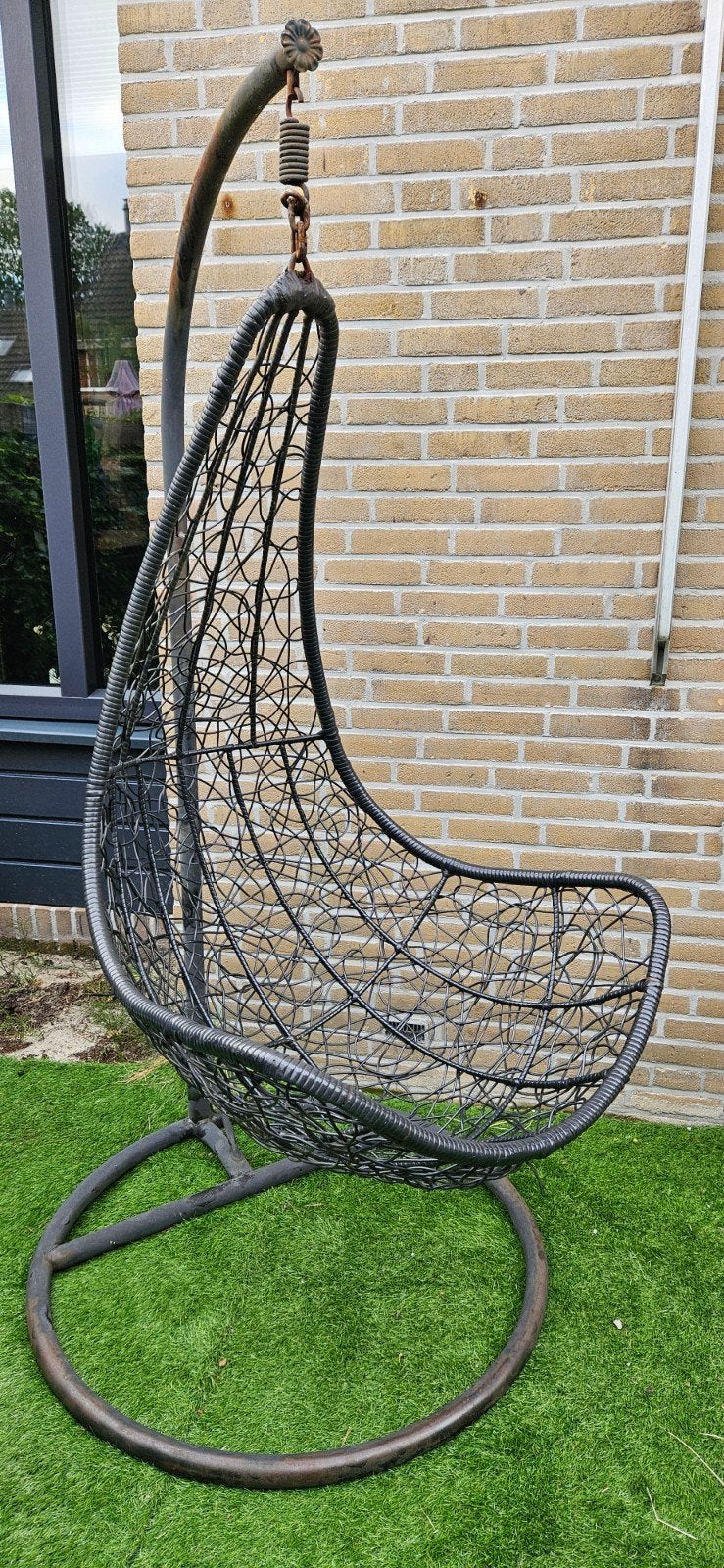 Comfortabele hangstoel, Ophalen, Gebruikt, Metaal