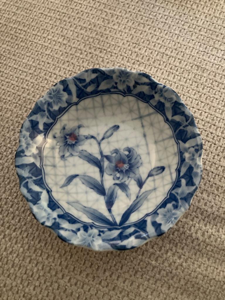 Vintage Japans schaaltje met bloemmotief, Antiek en Kunst, Ophalen