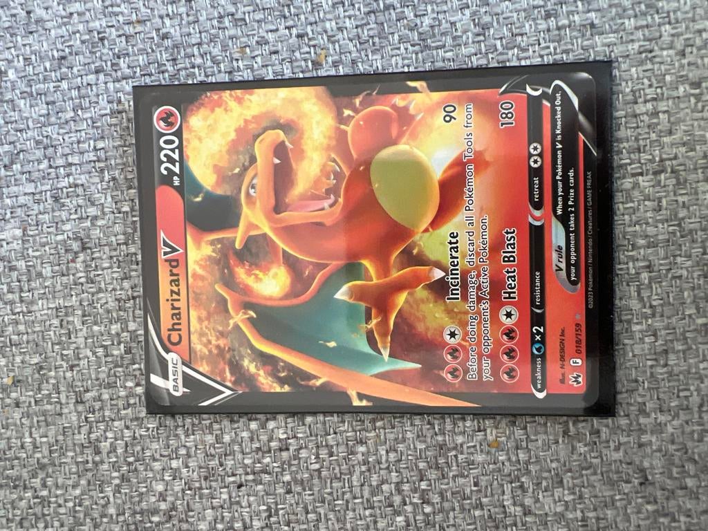 Pokémon Kaart Charizard V (018/159) - Zo goed als nieuw, Ophalen, Nieuw, Losse kaart
