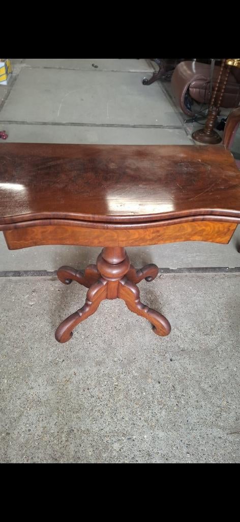 Antieke Speeltafel / Kaarttafel, Antiek en Kunst, Ophalen of Verzenden