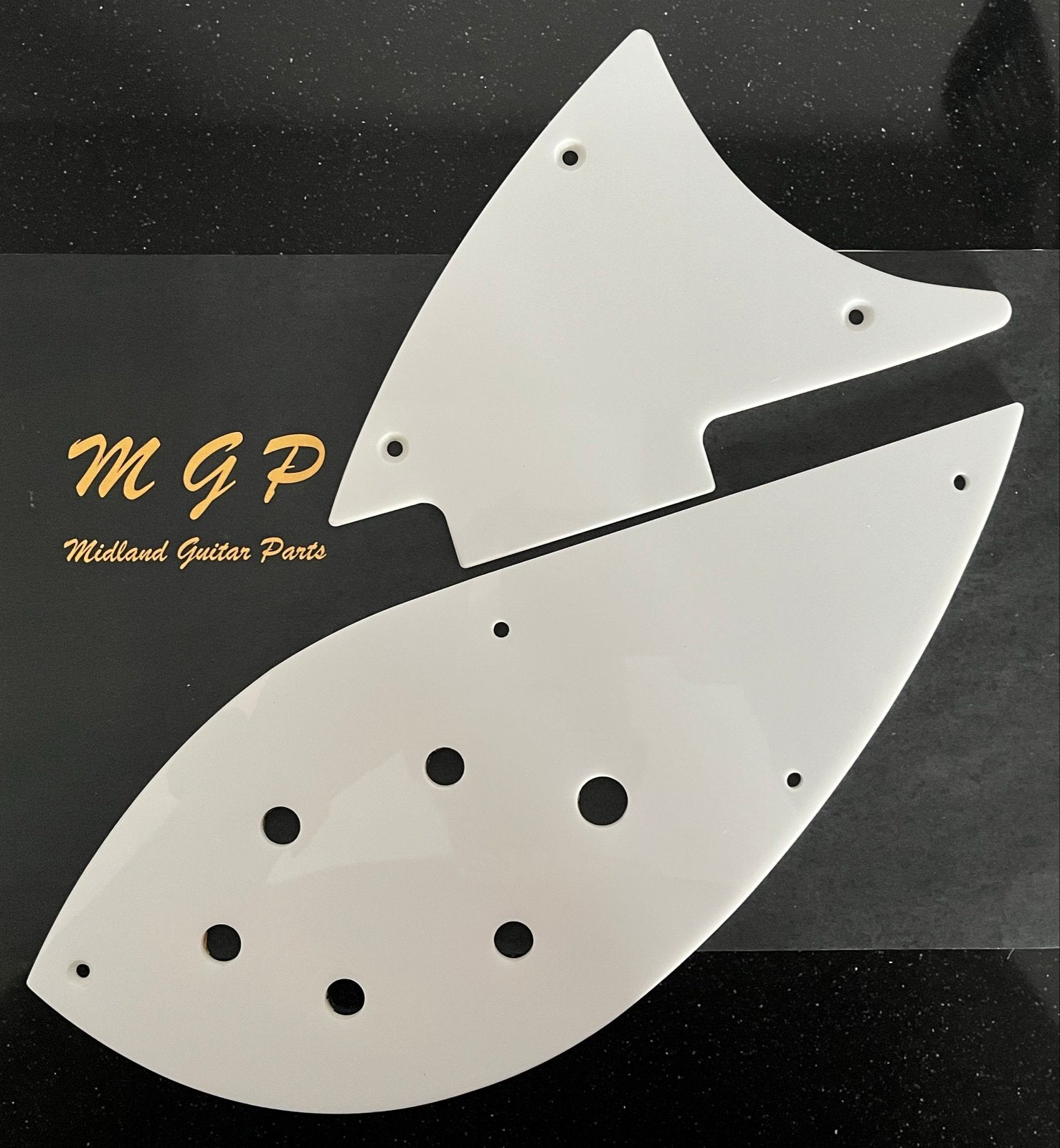 Rickenbacker 2-laags witte 24 frets pickguard uit 1996, Ophalen of Verzenden, Gebruikt, Elektrische gitaar
