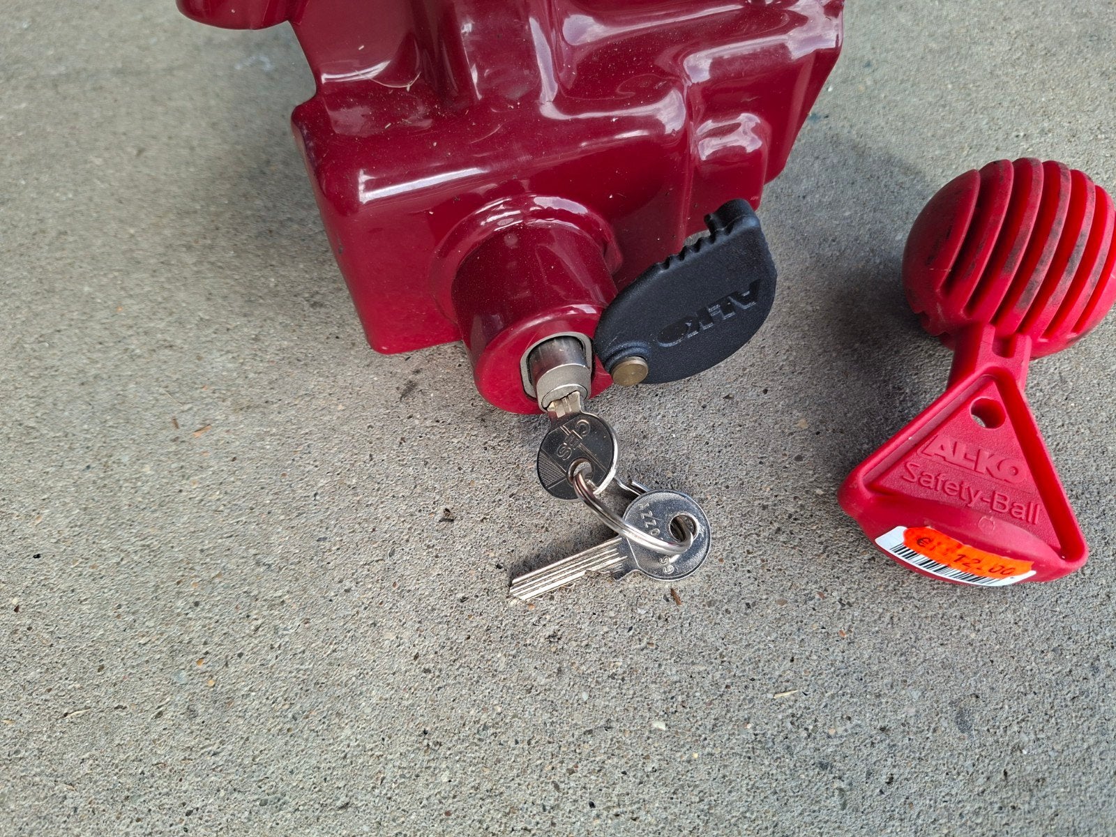 Alko aanhanger/caravan slot met Safety-Ball, Ophalen of Verzenden, Gebruikt