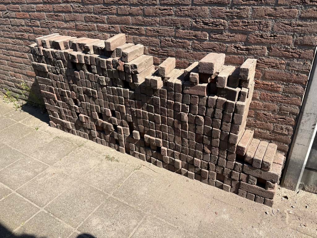 Waaltjes, Tuin en Terras, Tegels en Klinkers, Ophalen, Gebruikt, Beton, Klinkers