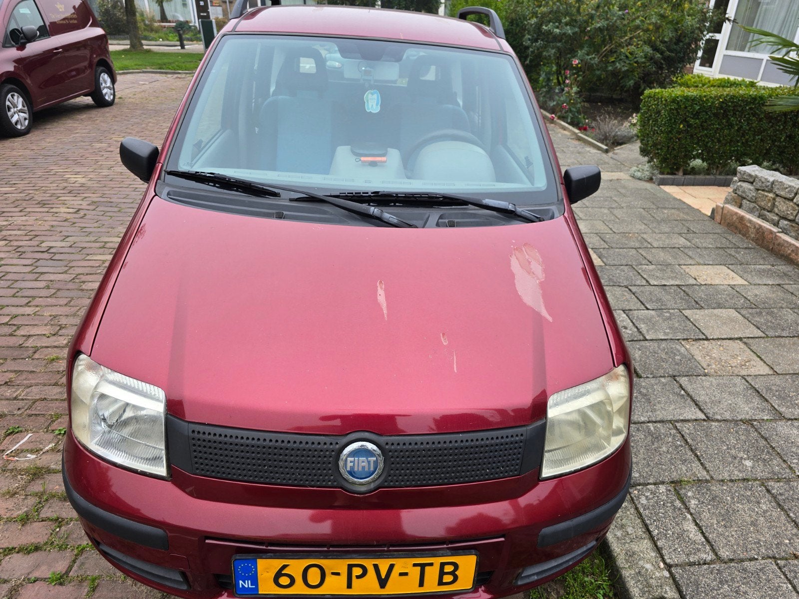 Fiat Panda 1.1 40KW 2005 Rood met airco, Voorwielaandrijving, 54 pk, 4 stoelen, Origineel Nederlands