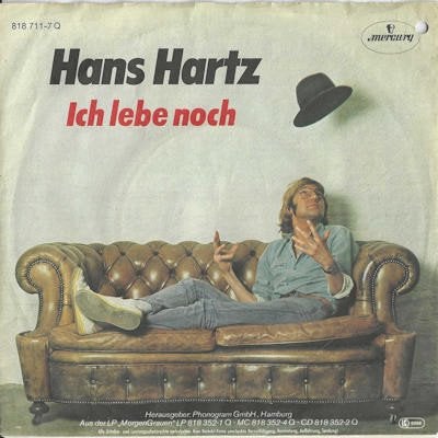 HANS HARTZ  1984  TOP SCHLAGER !! H1157, Cd's en Dvd's, Vinyl Singles, Gebruikt, Pop, Ophalen of Verzenden