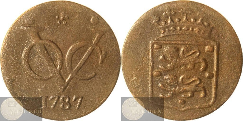V.O.C. - West-Friesland - Duit 1787 - Hoorn, Ophalen of Verzenden, Vóór koninkrijk, Overige waardes, Losse munt