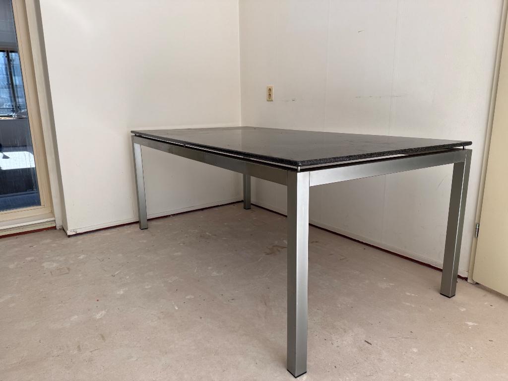 Eettafel graniet Italiaans, Huis en Inrichting, Tafels | Eettafels, Ophalen, Overige materialen, 200 cm of meer, 50 tot 100 cm