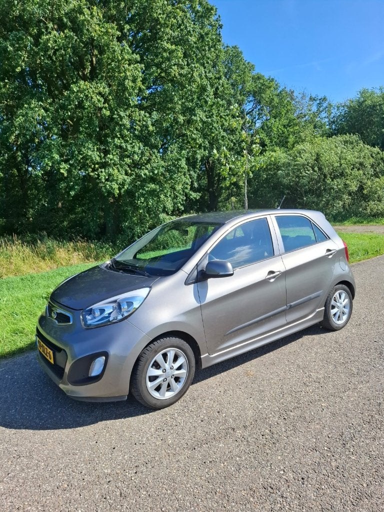 Kia Picanto 1.2 Cvvt 5-DRS AUT 2012 Grijs, Auto's, Stof, Zwart, 4 cilinders, 850 kg