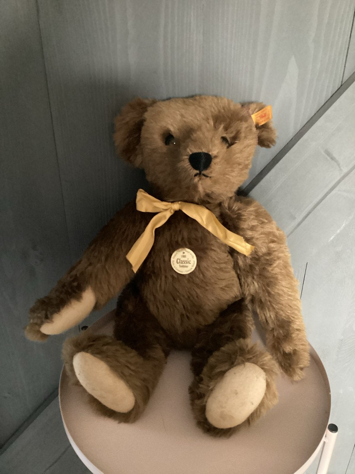Steiff Classic Teddybeer 1909 - Origineel, Beer, Ophalen of Verzenden, Middelgroot (20 tot 80 cm), Bruin