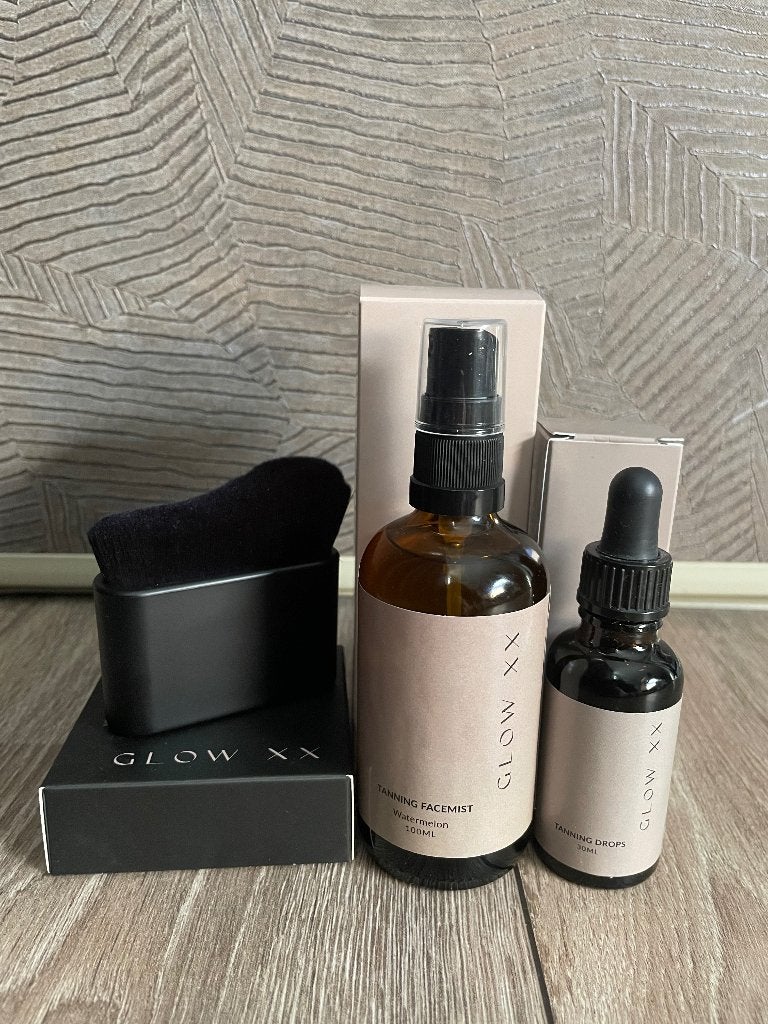 Glow XX Tanning complete set t.w.v. €84,-, Ophalen of Verzenden, Zo goed als nieuw, Overige typen