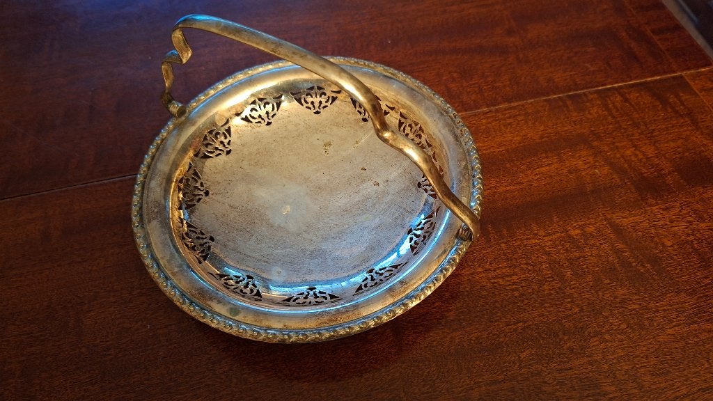 Verschilverd schaaltje met handvat, 23 cm, Ophalen of Verzenden