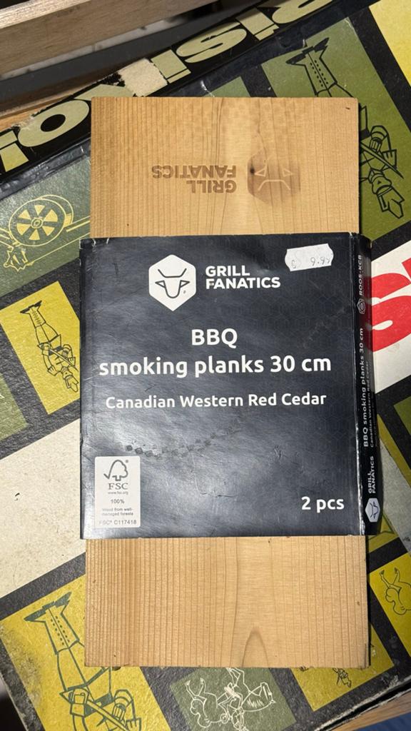 BBQ Rookplanken 30 cm Canadees Red Cedar (2 stuks), Ophalen of Verzenden, Nieuw