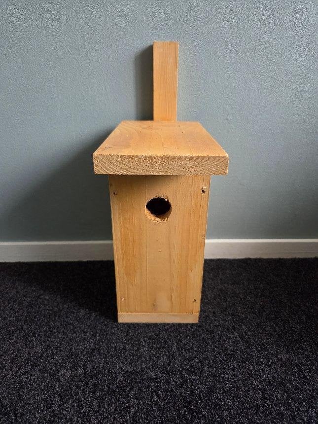 *ROBUUST VOGELHUIS VAN HOUT NIEUW 4 EURO*, Tuin en Terras, Ophalen of Verzenden, Nieuw