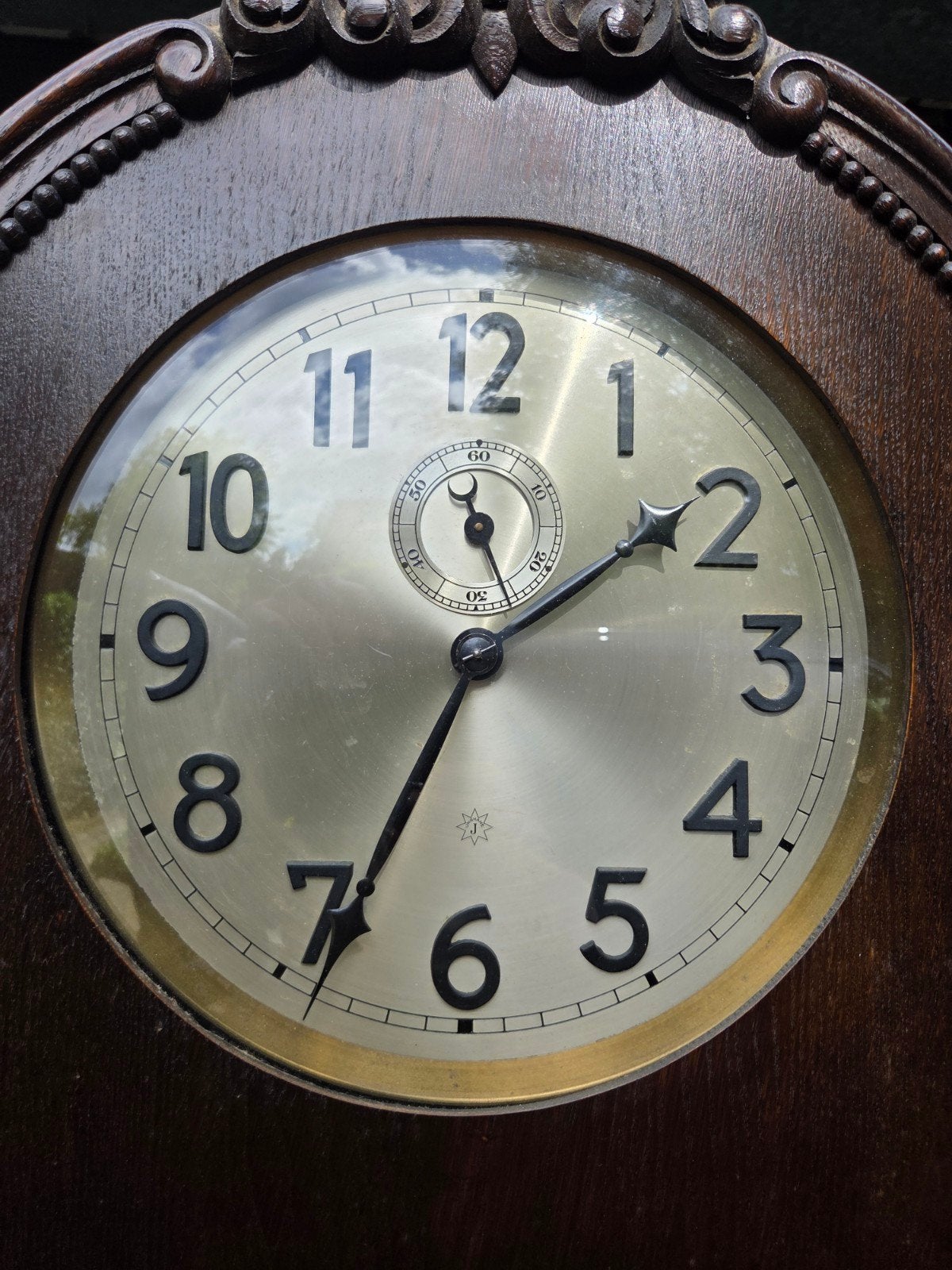 mooie grote Junghans klok 3 gewichten, Antiek en Kunst, Antiek | Klokken, Ophalen