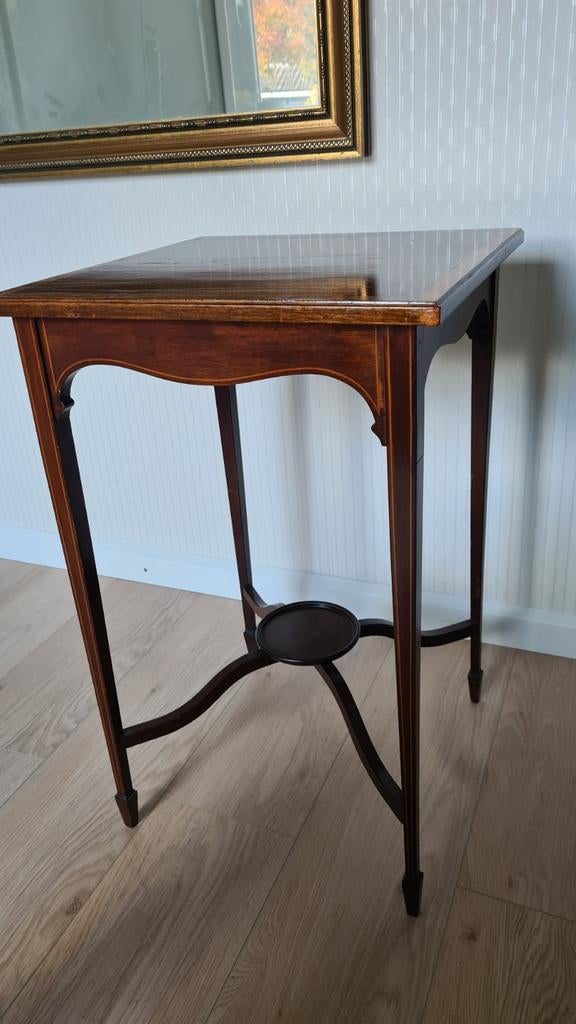 ANTIEK Mahonie Edwardiaans Bijzettafeltje, Antiek en Kunst, Ophalen