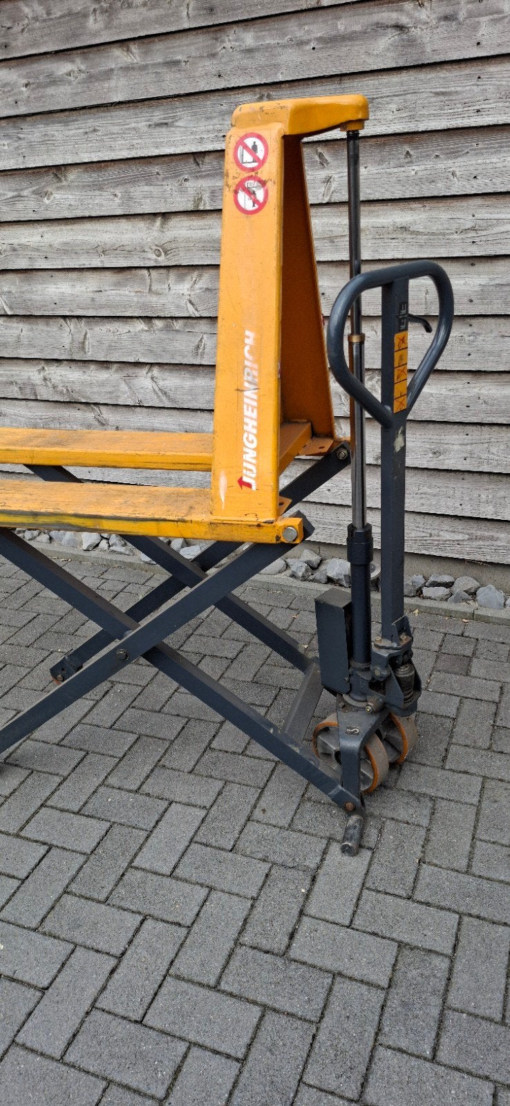 Jungheinrich Schaarhoogheffende Palletwagen, Doe-het-zelf en Verbouw, Transportwagens, Ophalen, Gebruikt