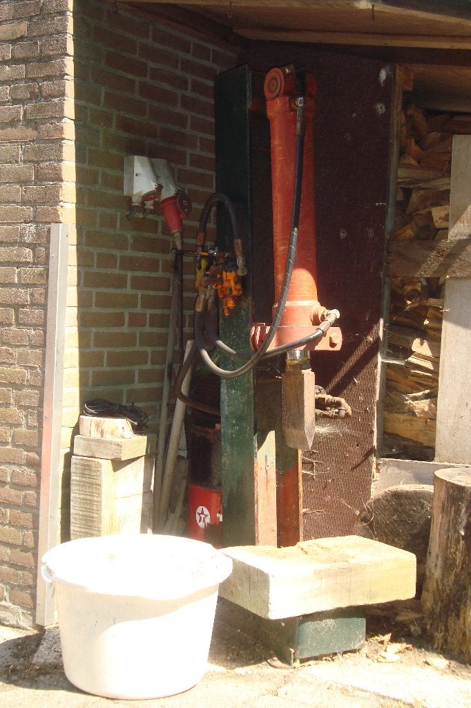 hydraulische houtklover, Ophalen, Gebruikt, Staand
