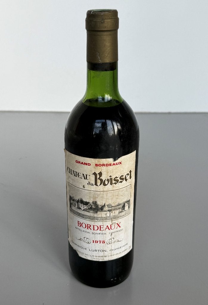 Oude Fles Rode Wijn Chateau du Boisset 1975 Bordeaux, Frankrijk, Nieuw, Ophalen of Verzenden, Rode wijn